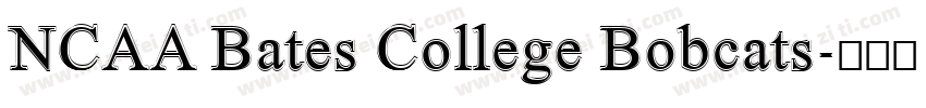 NCAA Bates College Bobcats字体转换